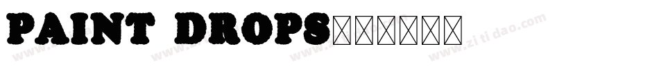 Paint Drops字体转换